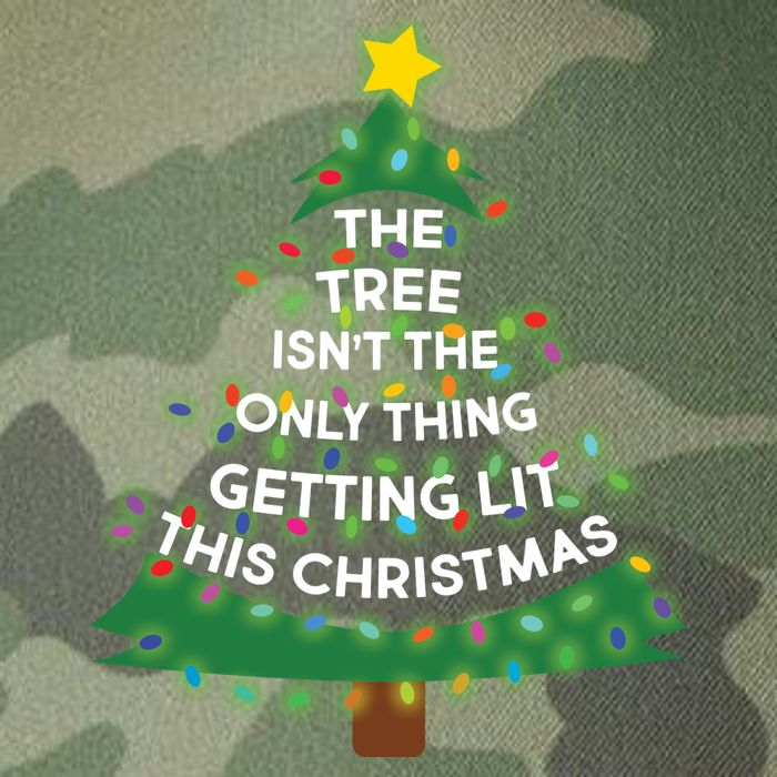 Tree Isn't The Only Thing Getting Lit Ugly Christmas Legacy Tie Dye Trucker Hat