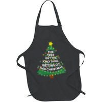 Tree Isn't The Only Thing Getting Lit Ugly Christmas Full-Length Apron With Pockets