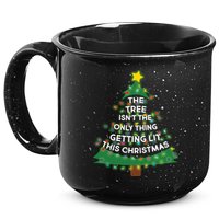 Tree Isn't The Only Thing Getting Lit Ugly Christmas 15oz Campfire Ceramic Mug