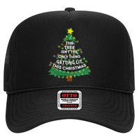 Tree Isn't The Only Thing Getting Lit Ugly Christmas Trucker Hat