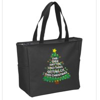 Tree Isn't The Only Thing Getting Lit Ugly Christmas Zip Tote Bag