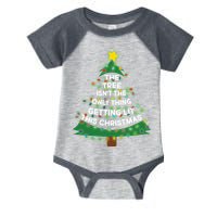 Tree Isn't The Only Thing Getting Lit Ugly Christmas Infant Baby Jersey Bodysuit