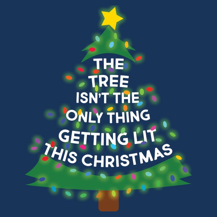 Tree Isn't The Only Thing Getting Lit Ugly Christmas Infant Baby Jersey Bodysuit