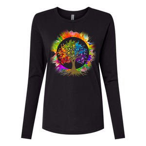 Tree Of Life Womens Cotton Relaxed Long Sleeve T-Shirt