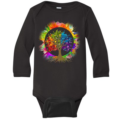 Tree Of Life Baby Long Sleeve Bodysuit