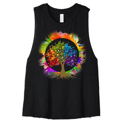 Tree Of Life Women's Racerback Cropped Tank