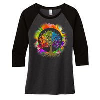 Tree Of Life Women's Tri-Blend 3/4-Sleeve Raglan Shirt