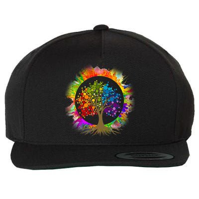 Tree Of Life Wool Snapback Cap