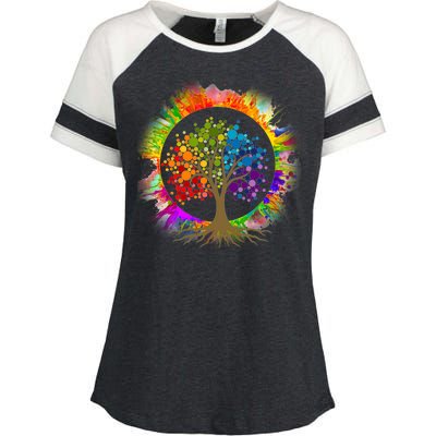 Tree Of Life Enza Ladies Jersey Colorblock Tee