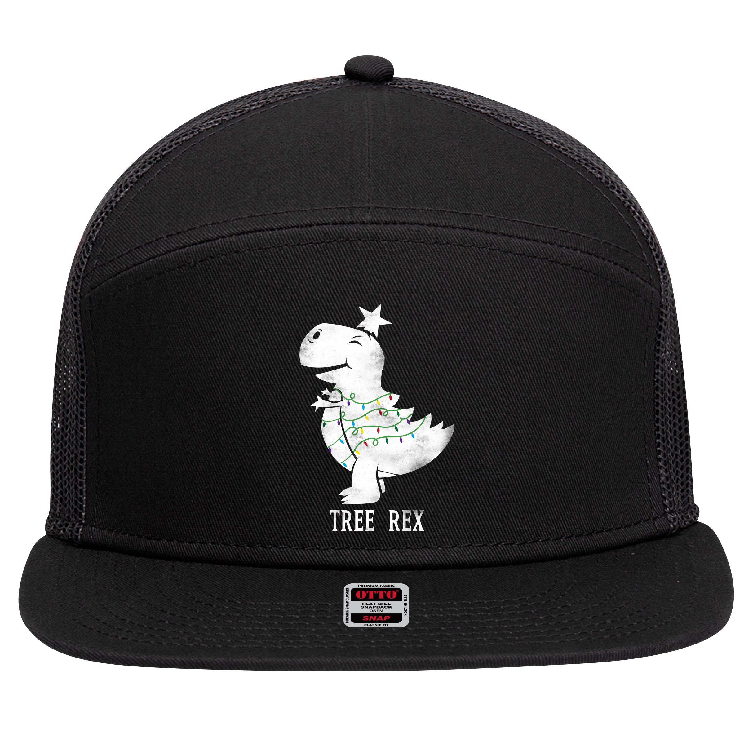 Tree Rex 7 Panel Mesh Trucker Snapback Hat