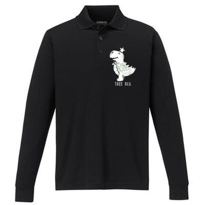 Tree Rex Performance Long Sleeve Polo