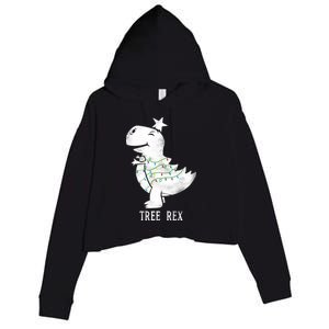 Tree Rex Crop Fleece Hoodie