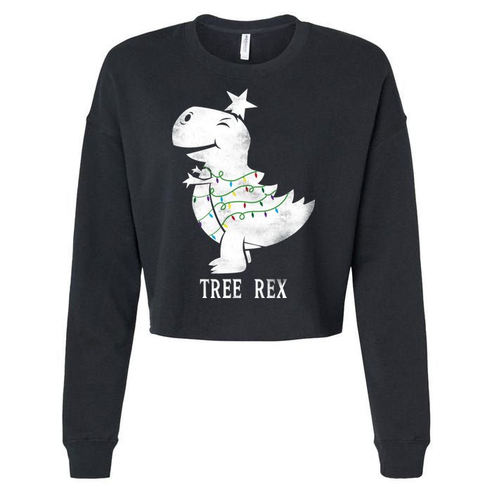 Tree Rex Cropped Pullover Crew