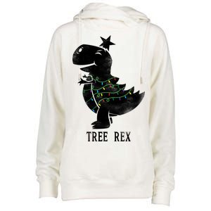 Tree Rex Womens Funnel Neck Pullover Hood