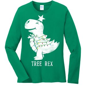 Tree Rex Ladies Long Sleeve Shirt