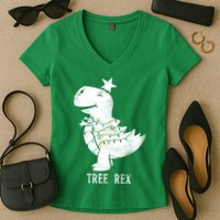 Tree Rex Women's V-Neck T-Shirt