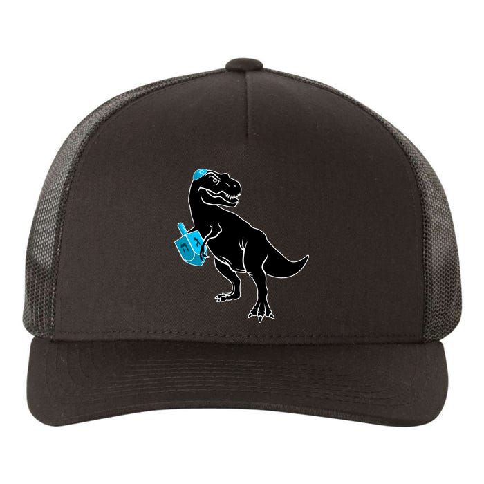 Trex Jewish Dreidel Yupoong Adult 5-Panel Trucker Hat