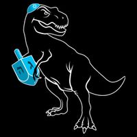 Trex Jewish Dreidel Apron