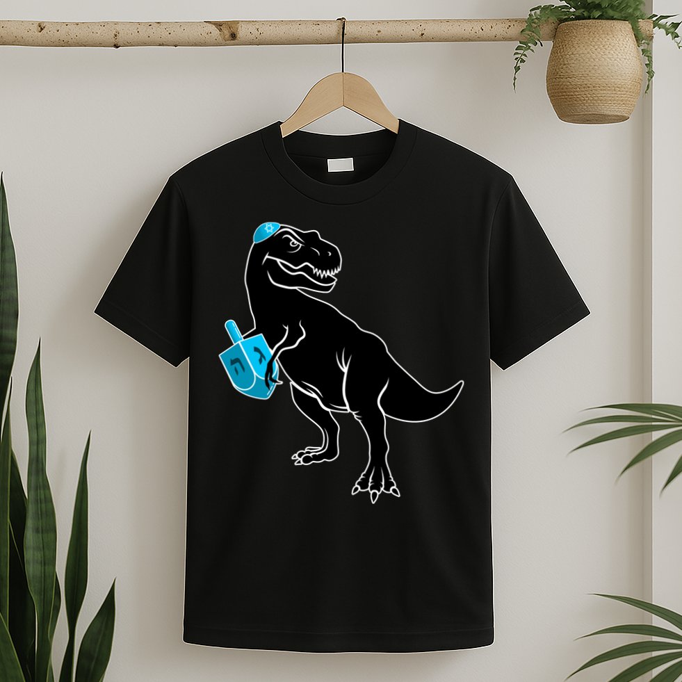 Trex Jewish Dreidel T-Shirt
