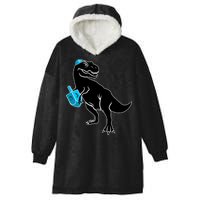 Trex Jewish Dreidel Hooded Wearable Blanket