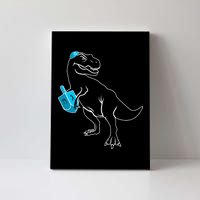 Trex Jewish Dreidel Canvas