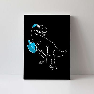 Trex Jewish Dreidel Canvas