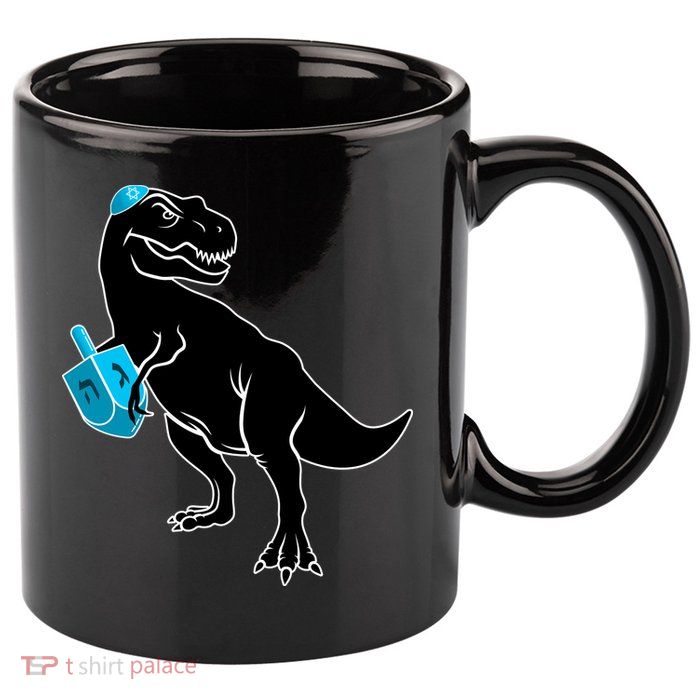 Trex Jewish Dreidel 11oz C Handle Ceramic Mug
