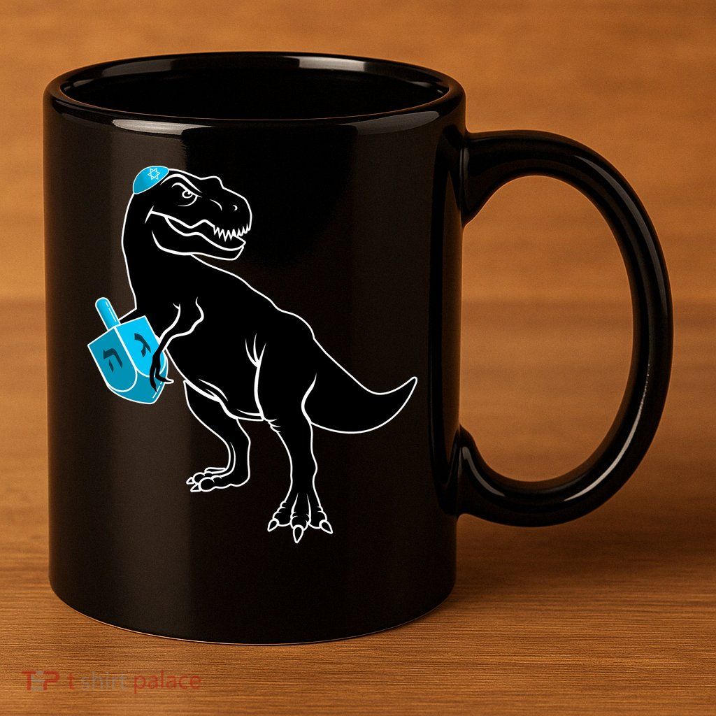 Trex Jewish Dreidel 11oz C Handle Ceramic Mug