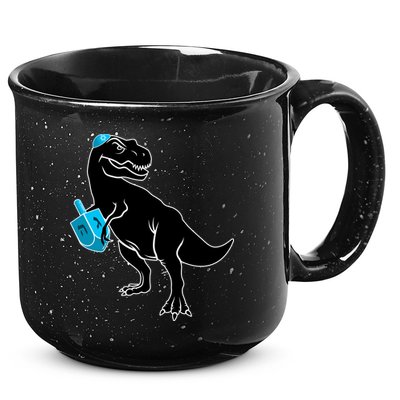 Trex Jewish Dreidel 15oz Campfire Ceramic Mug