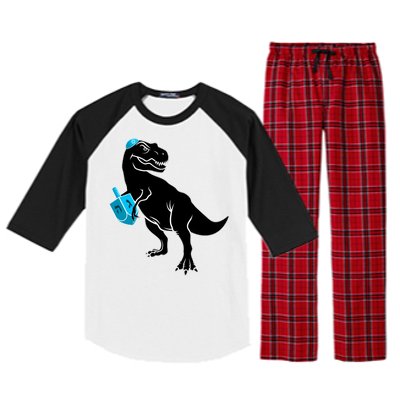 Trex Jewish Dreidel Raglan Sleeve Pajama Set