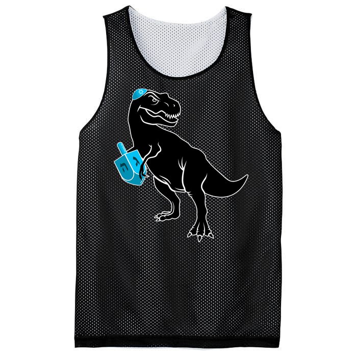 Trex Jewish Dreidel Mesh Reversible Basketball Jersey Tank