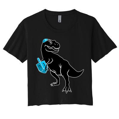 Trex Jewish Dreidel Crop Top