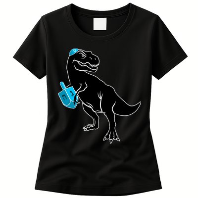 Trex Jewish Dreidel Womens T-Shirt