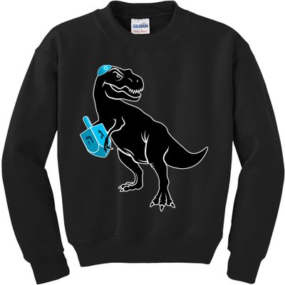 Trex Jewish Dreidel Kids Sweatshirt