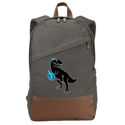 Trex Jewish Dreidel Cotton Canvas Backpack