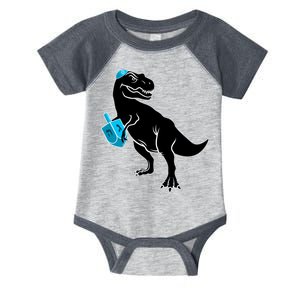 Trex Jewish Dreidel Infant Baby Jersey Bodysuit