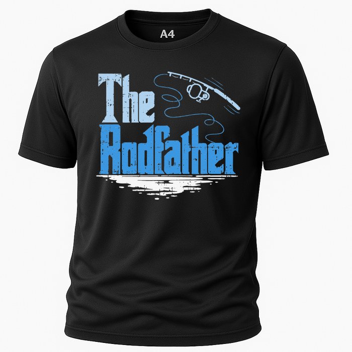 The Rodfather Funny Fishing Parody Cooling Performance Crew T-Shirt