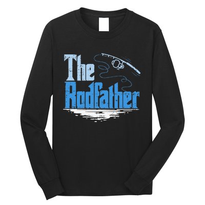 The Rodfather Funny Fishing Parody Long Sleeve Shirt