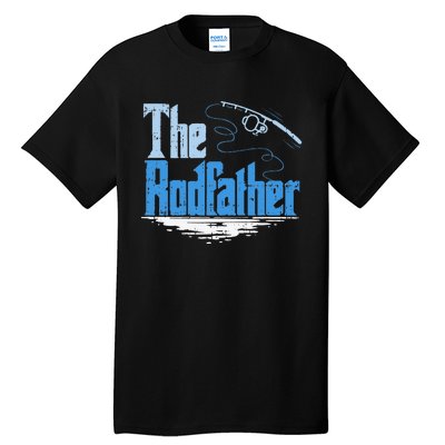 The Rodfather Funny Fishing Parody Tall T-Shirt