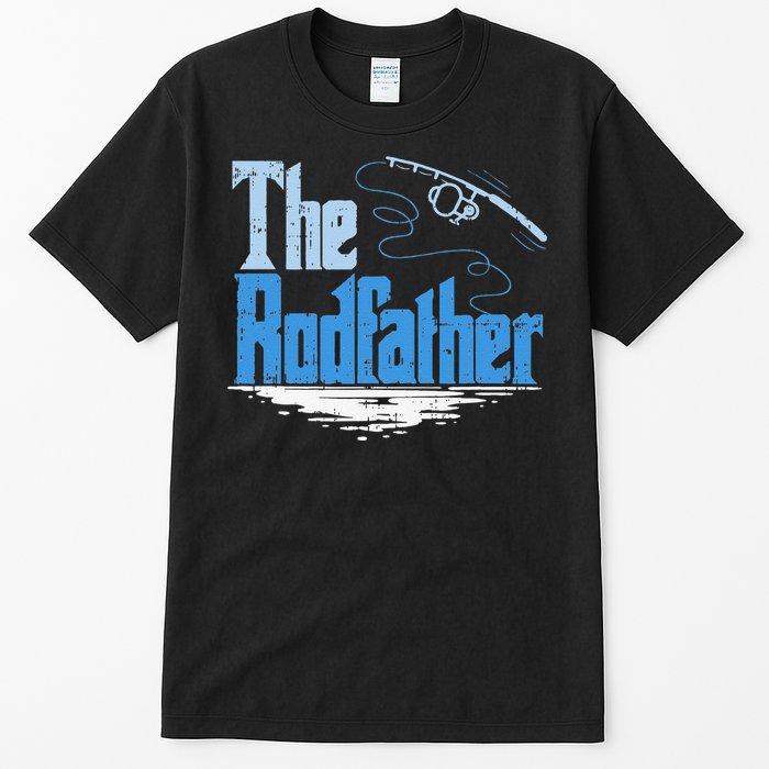 The Rodfather Funny Fishing Parody Tall T-Shirt