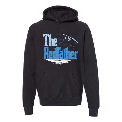 The Rodfather Funny Fishing Parody Premium Hoodie