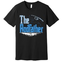 The Rodfather Funny Fishing Parody Premium T-Shirt