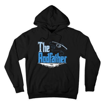 The Rodfather Funny Fishing Parody Tall Hoodie