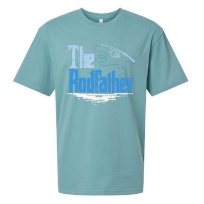 The Rodfather Funny Fishing Parody Sueded Cloud Jersey T-Shirt