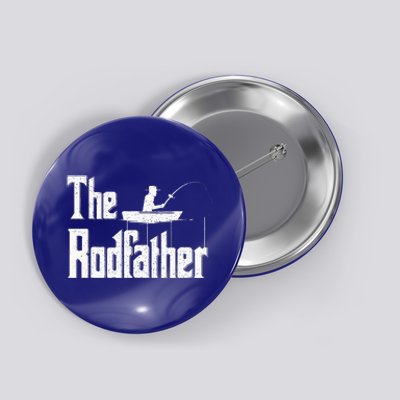 The Rodfather Funny Fishing Dad Button