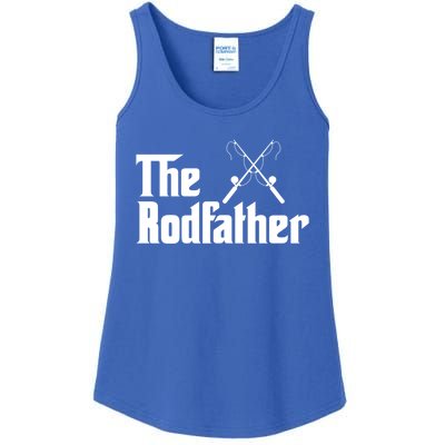 The Rodfather Funny Fishing Fathers Day Gift Dad Grandpa Gift Ladies Essential Tank