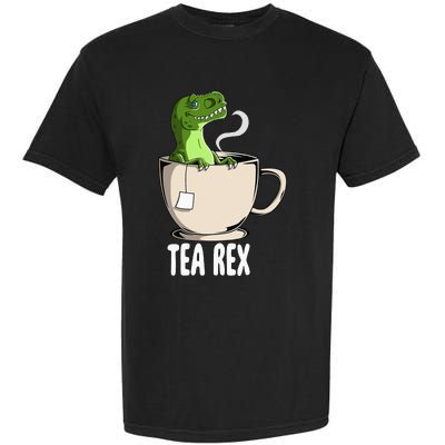 Tea Rex Funny T Rex Dinosaur Joke Pun Tyrannosaurus Garment-Dyed Heavyweight T-Shirt