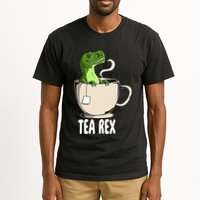 Tea Rex Funny T Rex Dinosaur Joke Pun Tyrannosaurus Tall T-Shirt