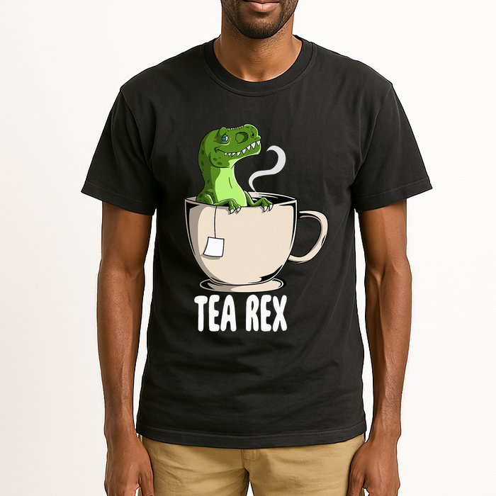 Tea Rex Funny T Rex Dinosaur Joke Pun Tyrannosaurus Tall T-Shirt