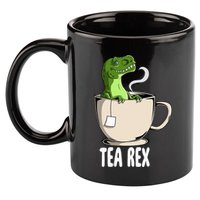 Tea Rex Funny T Rex Dinosaur Joke Pun Tyrannosaurus 11oz C Handle Ceramic Mug